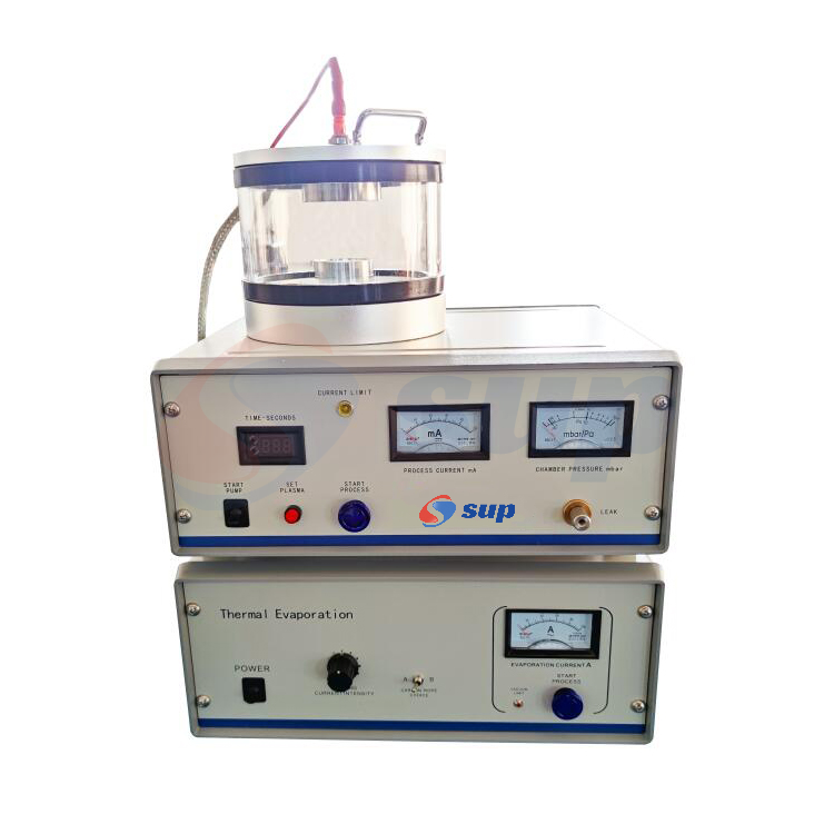 Sputter Evaporation Coating System with Thermal Evaporation Accessory - Dual Function for Metal and Carbon Film Deposition