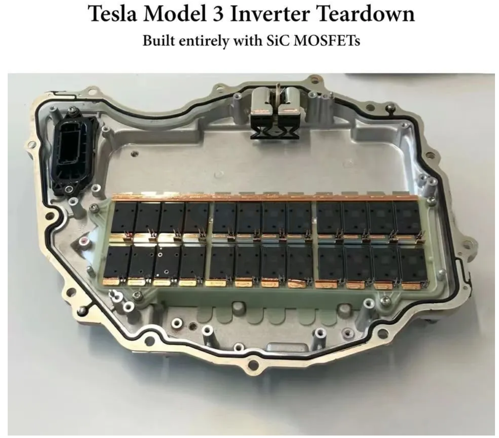 Tesla Model 3 Inverter TeardownBuilt entirely with SiC MOSFETS.png